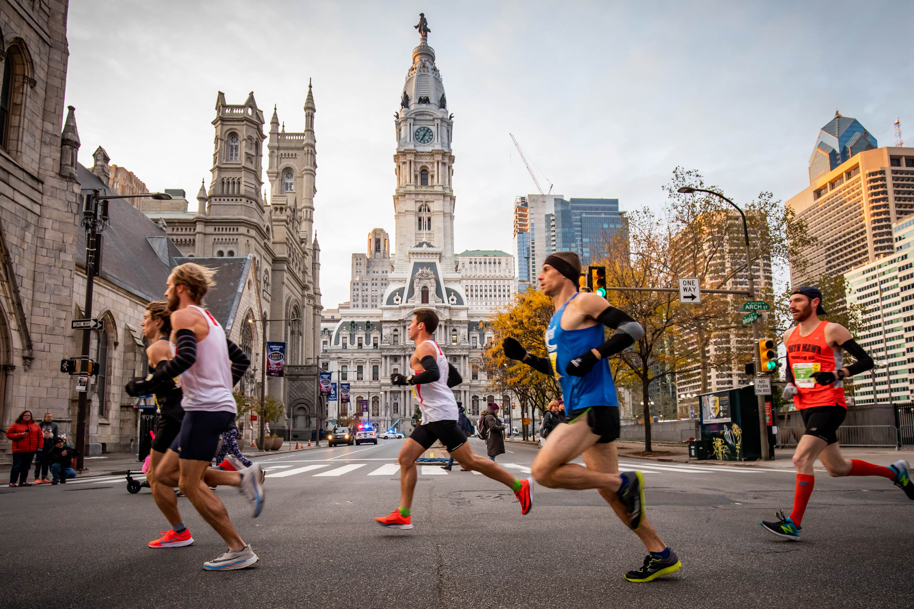 Man Running Intensely  